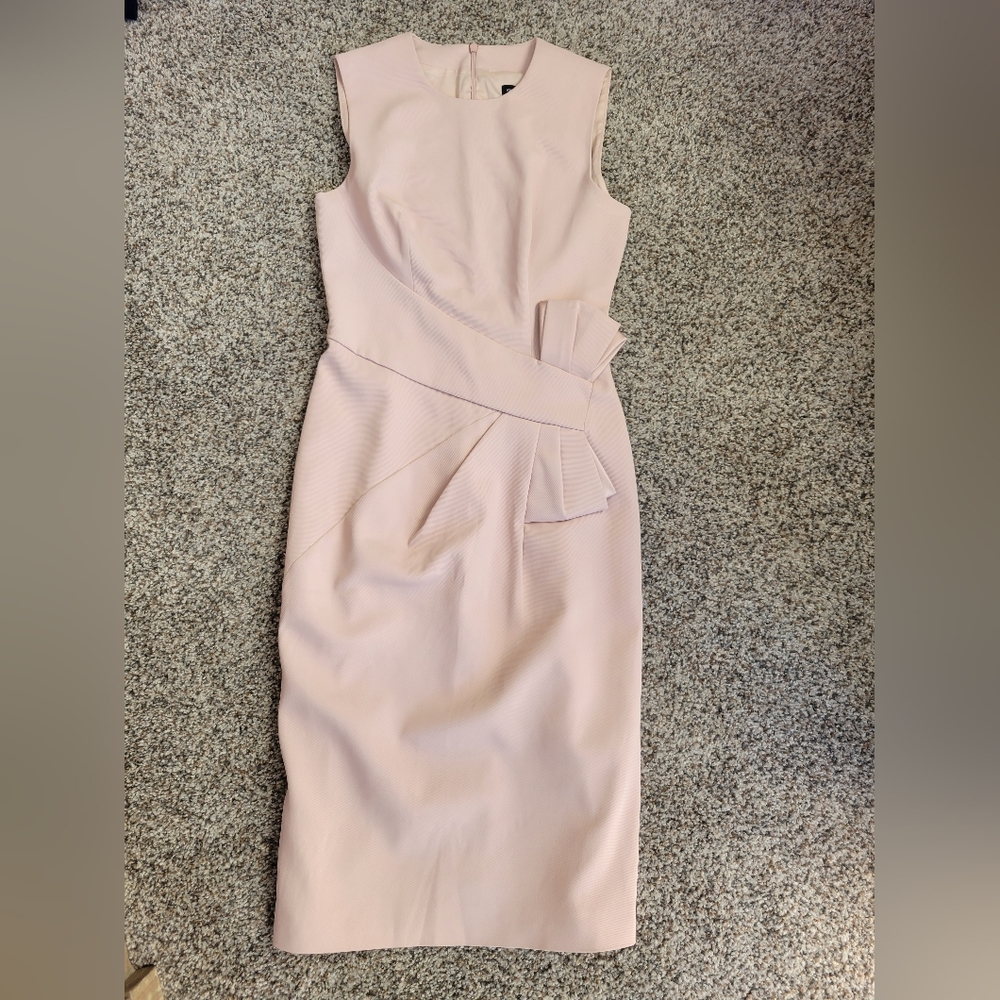 Pink Karen Millen Ribbed Dress